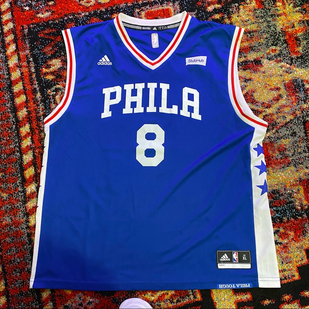 Adidas 76ers game time Okafor jersey